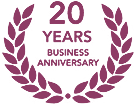 20 Year Business Anniversary Logo