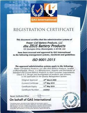 ISO-Certified Manufacturer Registration Certificate
